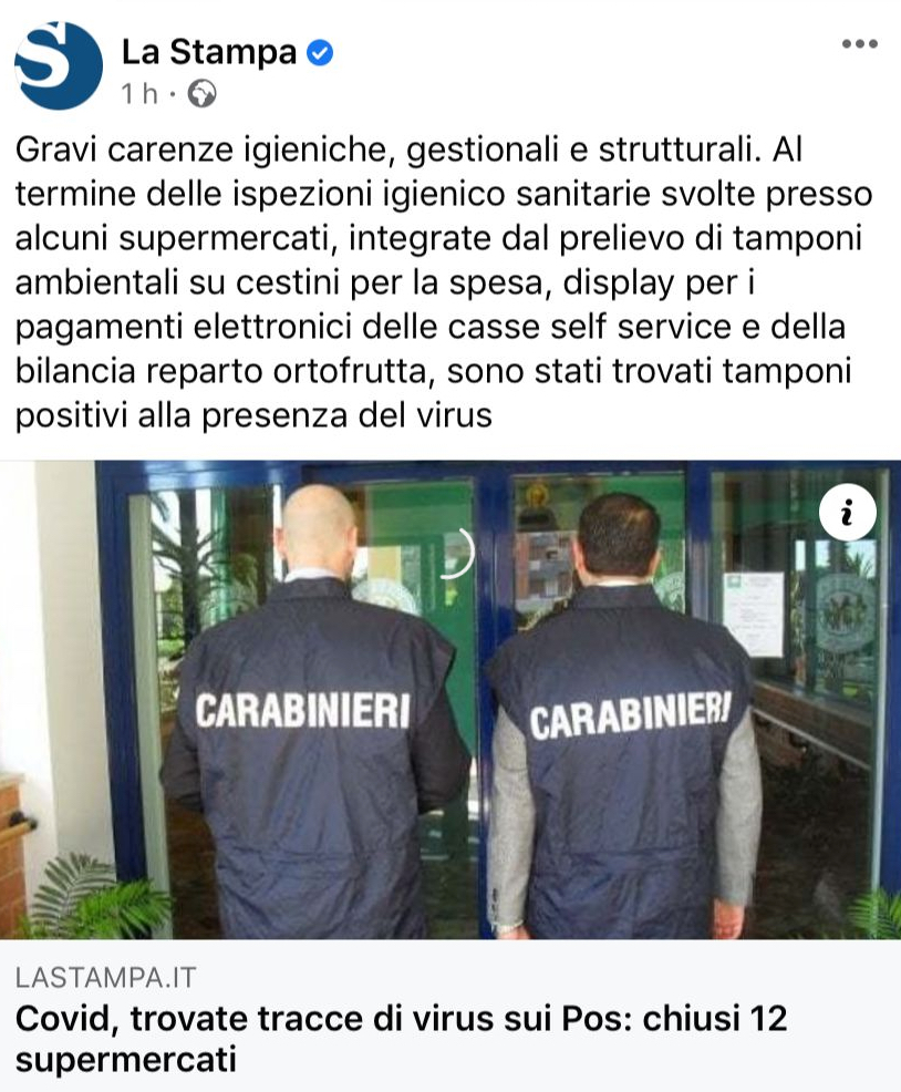 Tamponi positivi al coronavirus in diversi supermercati. Cantellodetersiviprofessionali.it - Torino
